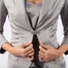Jacket grey satin